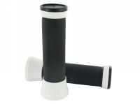 Lenkergriffe STR8 CNC, schwarz / weiss Lenkergriffe STR8 CNC, schwarz / weiss