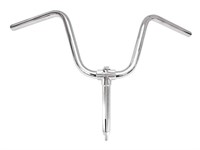 Guidon acier chromé sur potence Ø21mm, vélomoteurs Piaggio Ciao P/PX Guidon acier chromé sur potence Ø21mm, vélomoteurs Piaggio Ciao P/PX