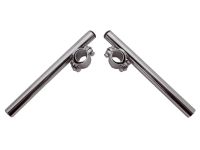Paire de guidon bracelet acier chromé, universels fourche 28-30mm Paire de guidon bracelet acier chromé, universels fourche 28-30mm