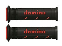 Prs poignées Domino XM2 double super souple noir/rouge Prs poignées Domino XM2 double super souple noir/rouge