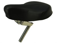 Selle noir avec tube fixation rond (reproduction), vélomoteurs Piaggio PX