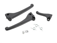 Set de levier (Domino) levier plastique, look carbone mat, vélomoteur Piaggio Ciao/SI Set de levier (Domino) levier plastique, look carbone mat, vélomoteur Piaggio Ciao/SI
