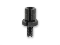 Tendeur de cable M8 x 1mm avec fente, Domino noir (1pcs)
