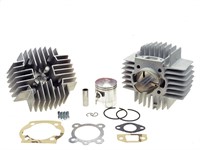 Kit cylindre Airsal 50cc 38mm alu, avec culasse, vélomoteurs Puch (ailettes comme origine)