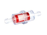 Benzinfilter (Ø 6mm) rot/transparent