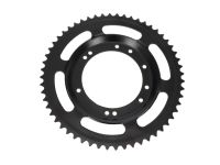Couronne déportée 56 dents 4-5-6 trous, intérieur Ø 98mm, zinguée Couronne déportée 56 dents 4-5-6 trous, intérieur Ø 98mm, zinguée
