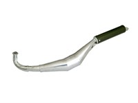 Auspuff Simonini chrom mit Carbon-Look Dämpfer, Puch Auspuff Simonini chrom mit Carbon-Look Dämpfer, Puch