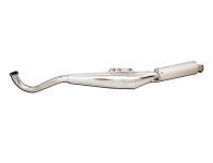 Pot d'échappement Tecno Bullet (Grand Prix Replica) chrome-alu, vélomoteurs Puch