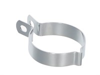 Bride collier pot d'échappement chromé, vélomoteur Puch X30 Velux