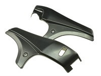Paire de cache carrosseries latérales noir brillant, vélomoteur Tomos