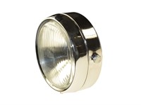 Lampe rund chrom, mit Schalter