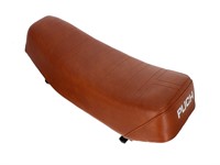 Sitzbank braun mit PUCH Schriftzug, Puch Maxi
