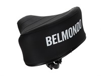 Selle (surélevée) avec inscription BELMONDO, noir/blanche universelle Selle (surélevée) avec inscription BELMONDO, noir/blanche universelle