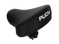 Sattel (niedrig) schwarz mit PUCH Aufdruck, universal