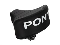 Selle (surélevée) avec inscription PONY, noir/blanche universelle Selle (surélevée) avec inscription PONY, noir/blanche universelle