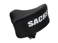 Selle (surélevée) avec inscription SACHS, noir/blanche universelle Selle (surélevée) avec inscription SACHS, noir/blanche universelle