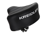 Sattel (erhöht) schwarz mit KREIDLER Aufdruck, universal