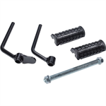 Fussraster verstellbar, schwarz Puch Maxi