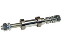 Vorderradachse Puch 12mm mit Kugellager (Leleu) Vorderradachse Puch 12mm mit Kugellager (Leleu)