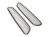 Set de plaques latérale chrome pour réservoir, vélomoteurs Peugeot 103 SP/MVL Set de plaques latérale chrome pour réservoir, vélomoteurs Peugeot 103 SP/MVL