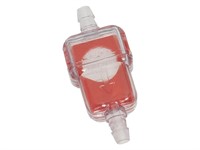 Benzinfilter klein rot «Metallsieb»