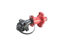 Auslaufrohr hünersdorff BIKE Filler Füll-Stopp schwarz mit Deckel (Anschluss Ø 38/29mm)