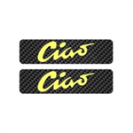 Autocollant de réservoir en carbone, jaune, Piaggio Ciao (C7, C9) Autocollant de réservoir en carbone, jaune, Piaggio Ciao (C7, C9)