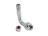 Adaptateur valve tubless coudé 90°, gonflage pratique, universel Adaptateur valve tubless coudé 90°, gonflage pratique, universel