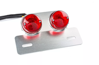 Support de plaque arrière Custom Dragster 21/5W homologué CE, universel Support de plaque arrière Custom Dragster 21/5W homologué CE, universel