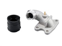 Ansaugstutzen, inkl. Gummi-Steckverbindung, Peugeot stehend, d=21mm Ansaugstutzen, inkl. Gummi-Steckverbindung, Peugeot stehend, d=21mm