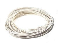 Cable electrique, rouleau de 5m, blanc