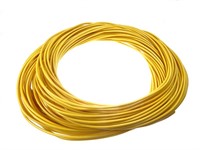Cable electrique, rouleau de 5m, jaune Cable electrique, rouleau de 5m, jaune
