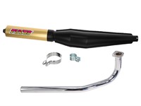 Auspuff Fuego schwarz/gold, Sachs 503 AB, 28mm