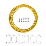 Set de cables et gaines cyclos/boguets JAUNE Set de cables et gaines cyclos/boguets JAUNE