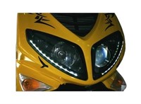 Scheinwerferblende LED Peugeot Speedfight 2 weiss