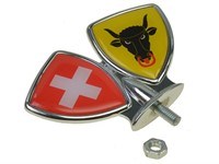 Emblème de garde boue, drapeaux Suisse/canton Uri