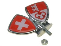 Emblème de garde boue, drapeaux Suisse/canton Obwald