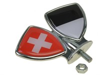 Emblème de garde boue, drapeaux Suisse/canton Fribourg