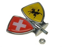 Emblème de garde boue, drapeaux Suisse/canton Schaffhouse