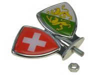 Emblème de garde boue, drapeaux Suisse/canton Thurgovie Emblème de garde boue, drapeaux Suisse/canton Thurgovie