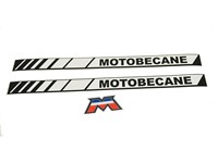 Kit déco autocollant/stickers de chassis,  Motobecane (3 pièces)