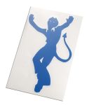 autocollant devil bleu (12cm) autocollant devil bleu (12cm)