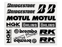 Aufkleber-Set Sponsorkit Brembo, 24x18 cm Aufkleber-Set Sponsorkit Brembo, 24x18 cm