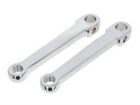 Kit manivelles de pédalier 160mm droite qualité 1A (gauche + droite) chrome, universel vélomoteurs Kit manivelles de pédalier 160mm droite qualité 1A (gauche + droite) chrome, universel vélomoteurs