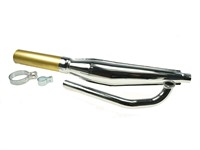 Auspuff Fuego chrom/gold, Pony Cross, GTX 521, 28mm Auspuff Fuego chrom/gold, Pony Cross, GTX 521, 28mm