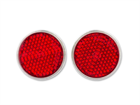 Catadioptre rond 40mm, homologué CE, rouge à visser (2 pcs.) Catadioptre rond 40mm, homologué CE, rouge à visser (2 pcs.)