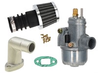 Kit carburation Bing 15mm, avec pipe et filtre conique, Puch Maxi Kit carburation Bing 15mm, avec pipe et filtre conique, Puch Maxi