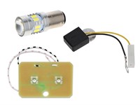 Kit ampoule LED BA15D avec kimiteur de tension et phare arrière, universel vélomoteurs