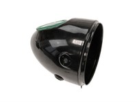 Scheinwerfergehäuse Eierlampe schwarz (Befestigung seitlich)