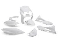 Kit carrosserie REPLAY (9pcs) blanc brillant, scooter MBK Mach-G / Yamaha Jog-R Kit carrosserie REPLAY (9pcs) blanc brillant, scooter MBK Mach-G / Yamaha Jog-R